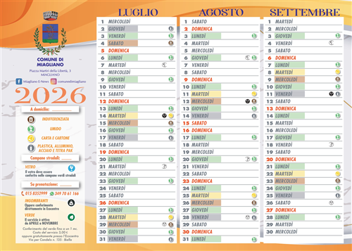 Nuove modalità di raccolta rifiuti: cosa cambia a luglio e a novembre