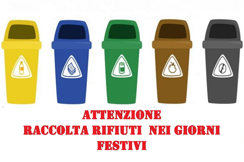 Variazioni raccolta differenziata durante le festività